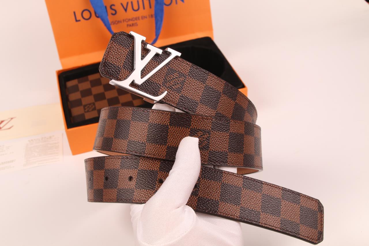 2025 3-color belt buckle + wallet printed letter belt
