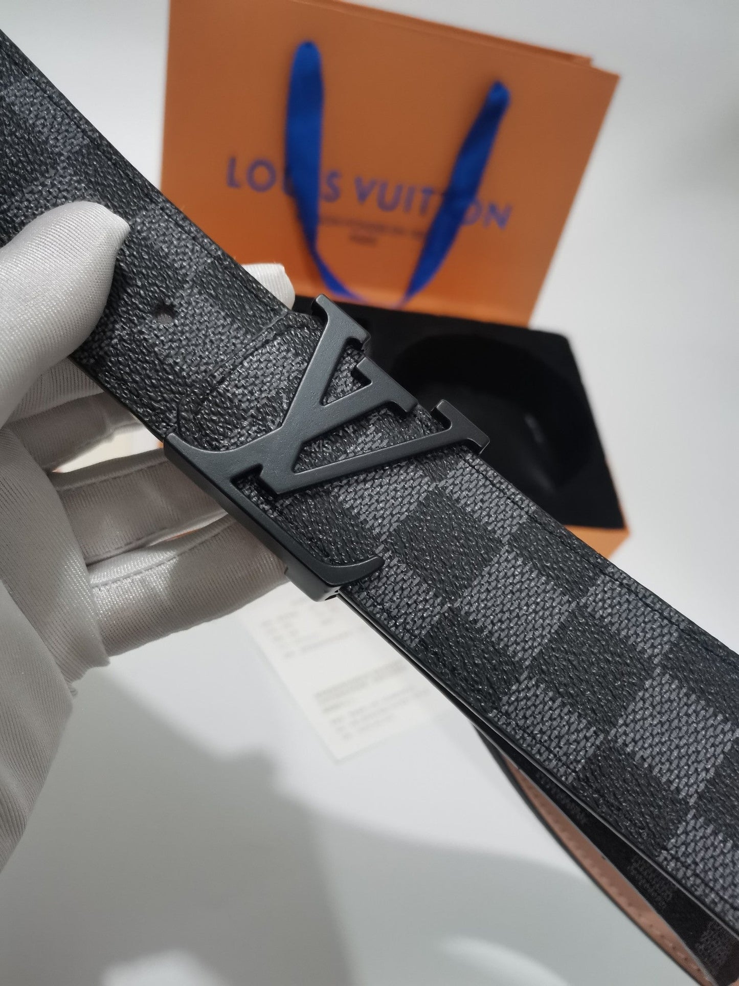 2025 3-color belt buckle + wallet printed letter belt